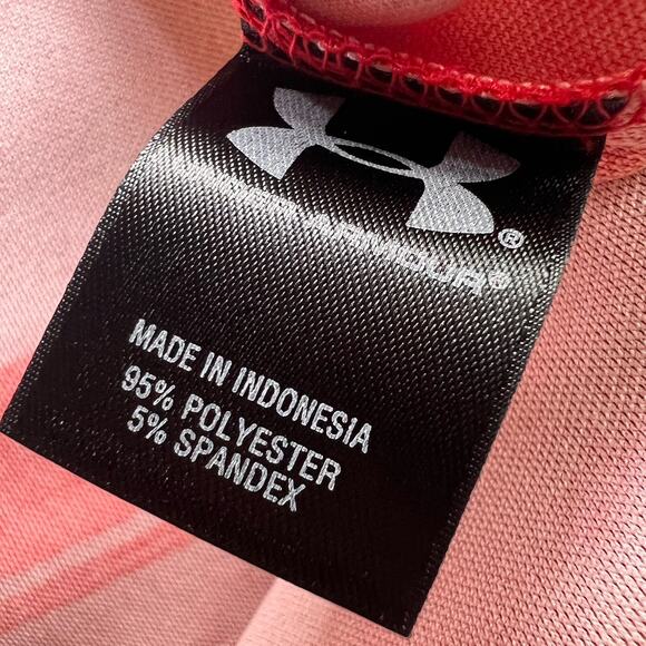 Under Armour UA Polo Men's Size XL Red Striped Shirt Heat Gear Loose Golf NWT - Picture 12 of 16
